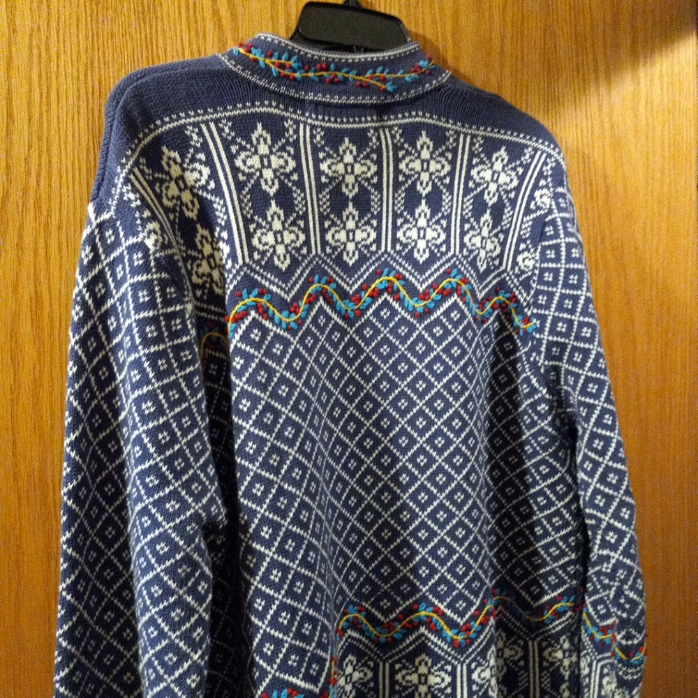 Womens Norm Thompson Sweater Long Sleeve Multicolored XL 27 Long  22 Armpit/armp - Picture 4 of 5